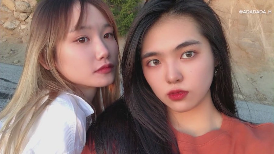 Lifei Huang (on left) and her friend, Cherry Li, seen in a personal photo.