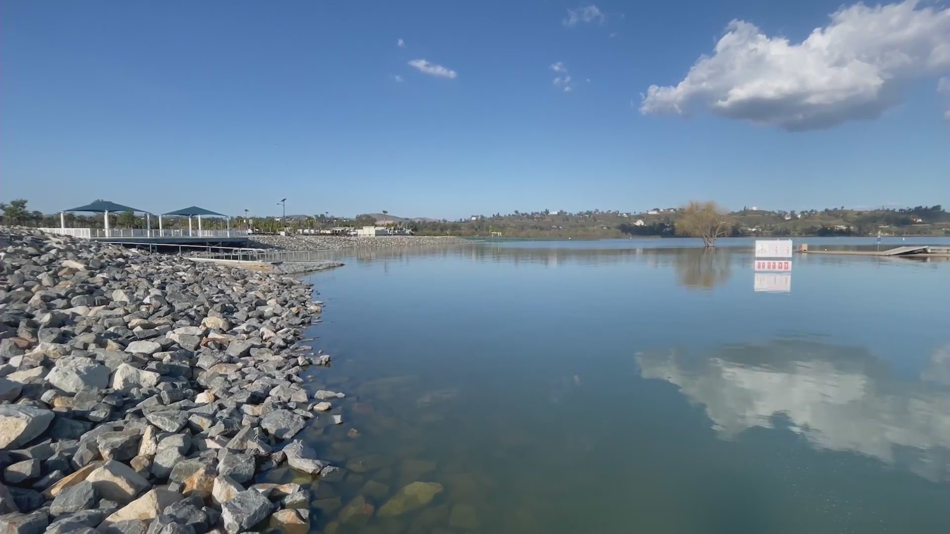 Lake Elsinore located in Riverside County, California. (KTLA)