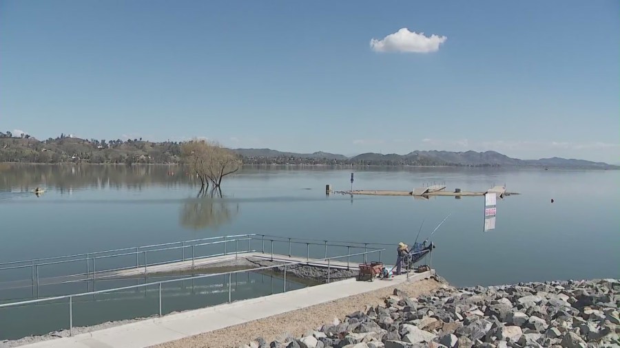 Lake Elsinore located in Riverside County, California. (KTLA)