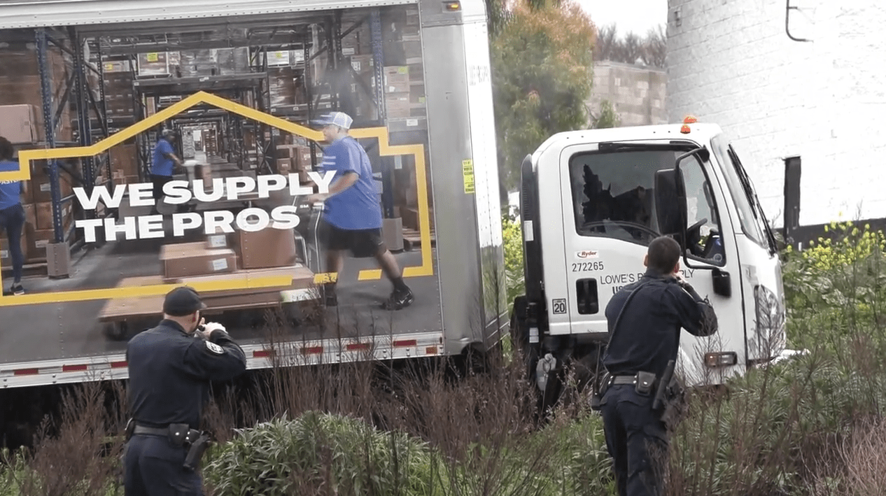 Box truck standoff