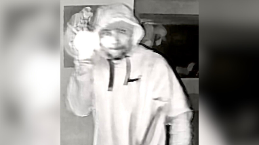 A burglary suspect is seen in an image provided by the Ventura Police Department on March 20, 2024.