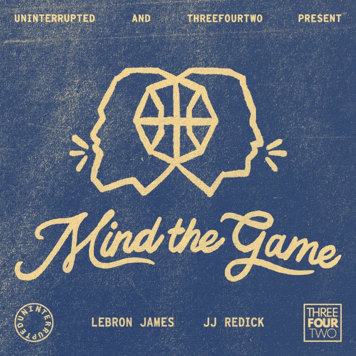 Logo for the new podcast "Mind the Game," hosted by Los Angeles Lakers star LeBron James and 15-year NBA veteran J.J. Redick.