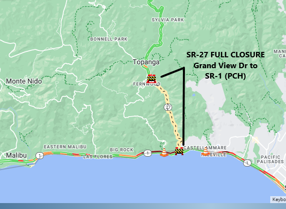 Topanga Canyon Closure