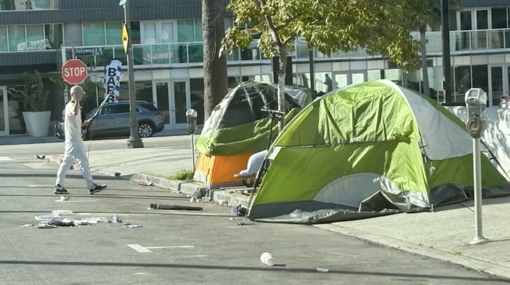 Trash-strewn tent city in Hollywood a hotspot for drug trade, residents say