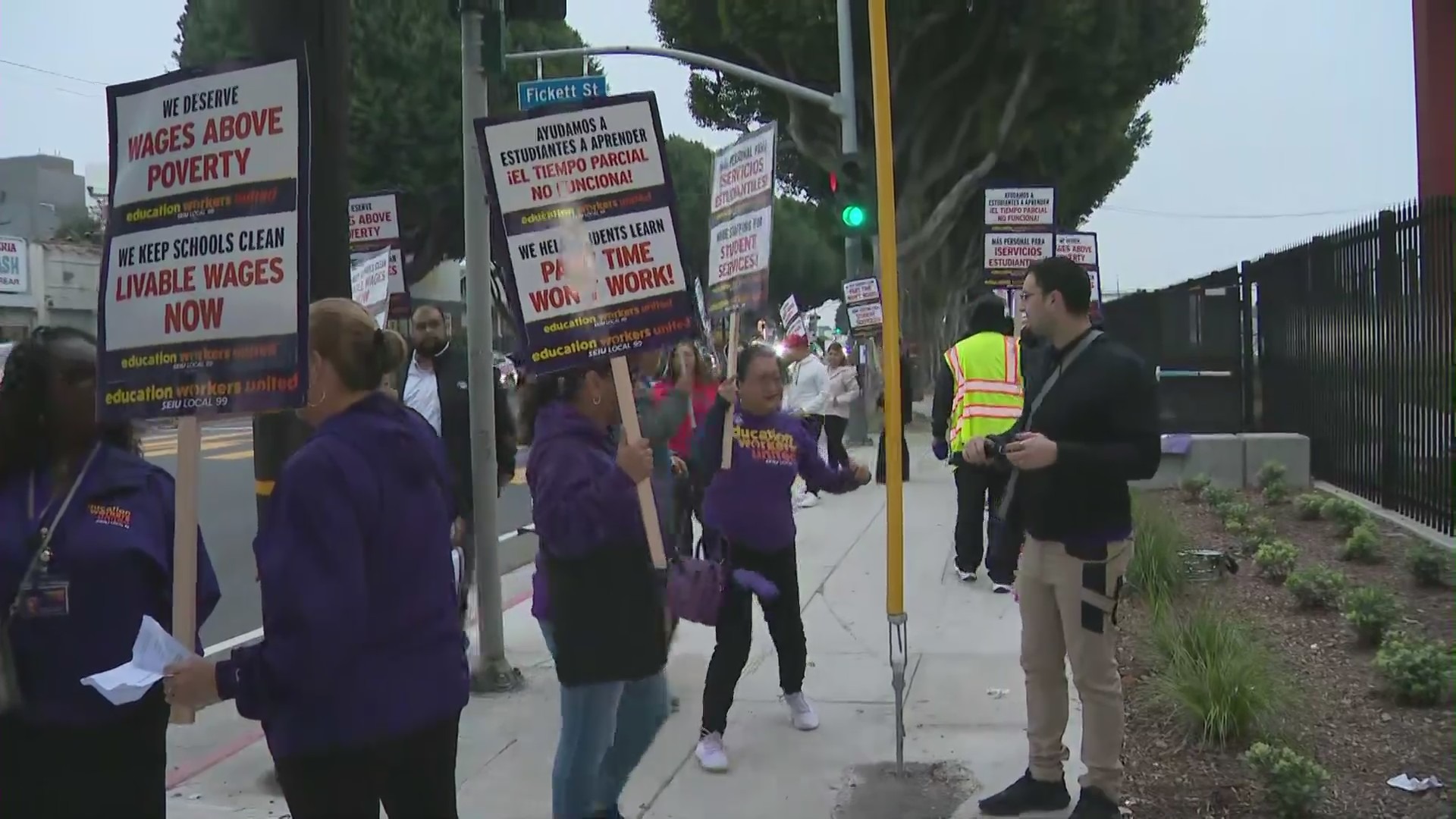 LAUSD picket