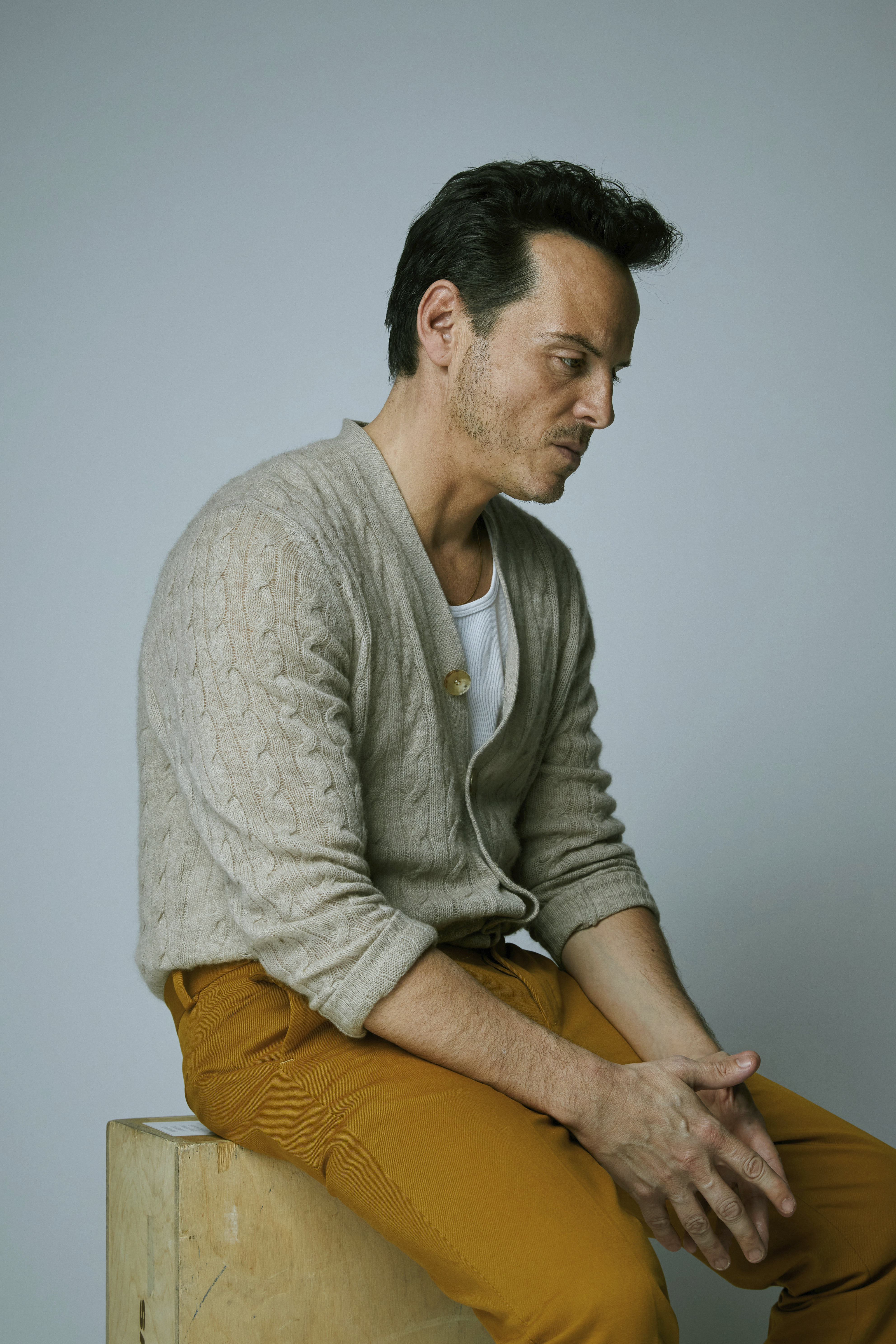 Andrew Scott poses for a portrait to promote the television miniseries "Ripley" on Tuesday, March 26, 2024, in New York. (Photo by Taylor Jewell/Invision/AP)