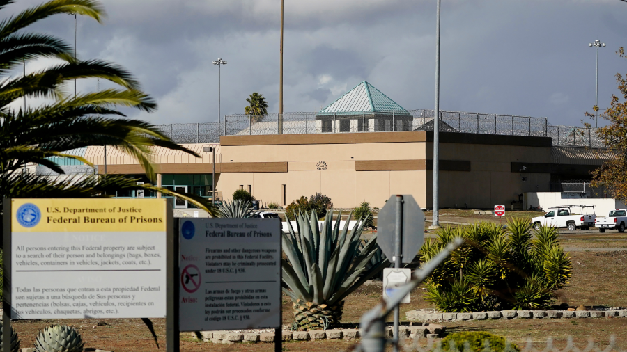 The Federal Correctional Institution stands in Dublin, Calif., Dec. 5, 2022.