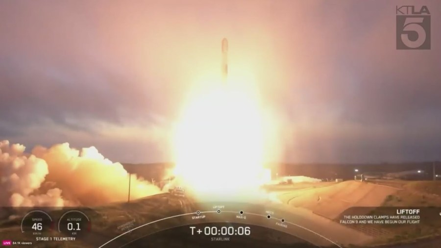 SpaceX Falcon 9 rocket launched in SoCal