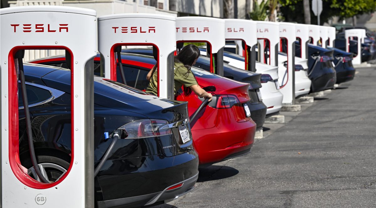 Tesla charging stations