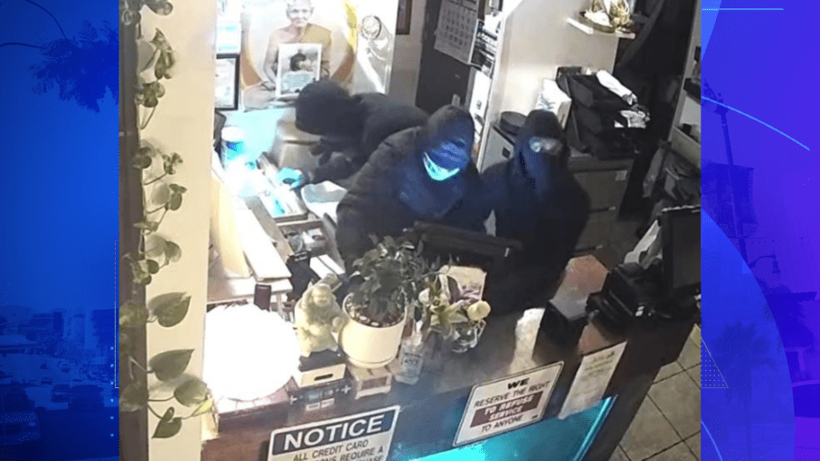 Thefts suspects known as the "Punch Crew" were arrested for burglarizing over 130 small businesses across Southern California. (Los Angeles Police Department)