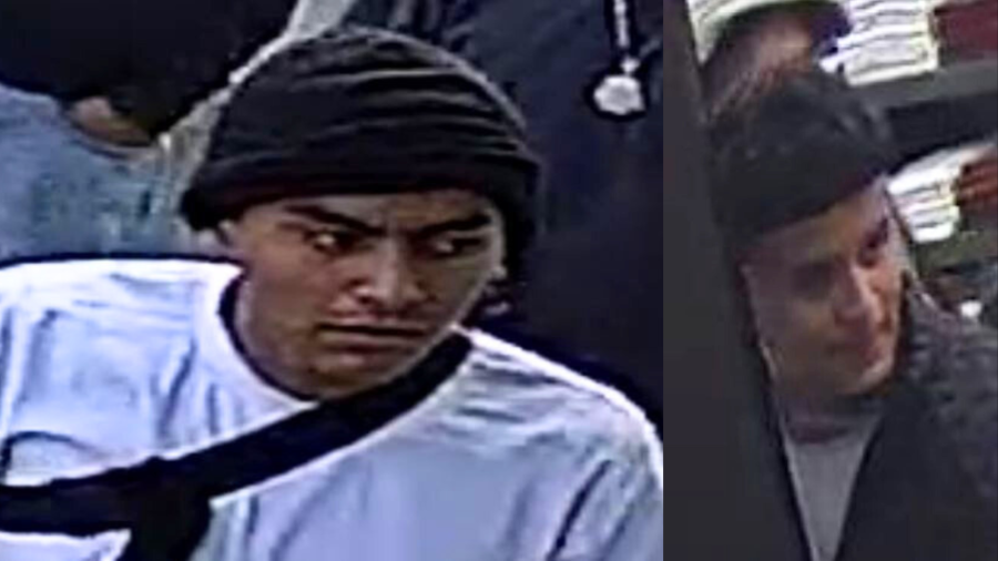 Suspects captured on security video who are wanted for a series of flash mob robberies targeting stores in L.A. County. (Los Angeles Police Department)