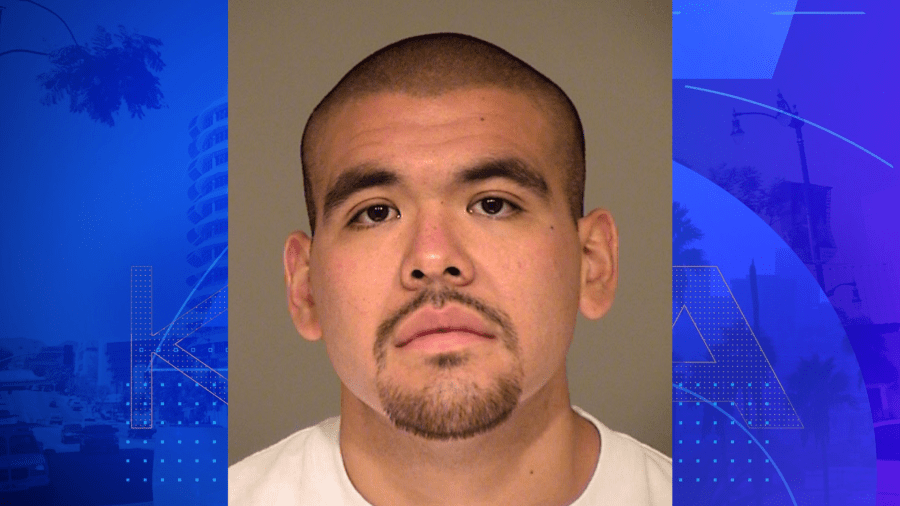 David Guadalupe Calderon, 31, seen in a booking photo from the Ventura County District Attorney’s Office.