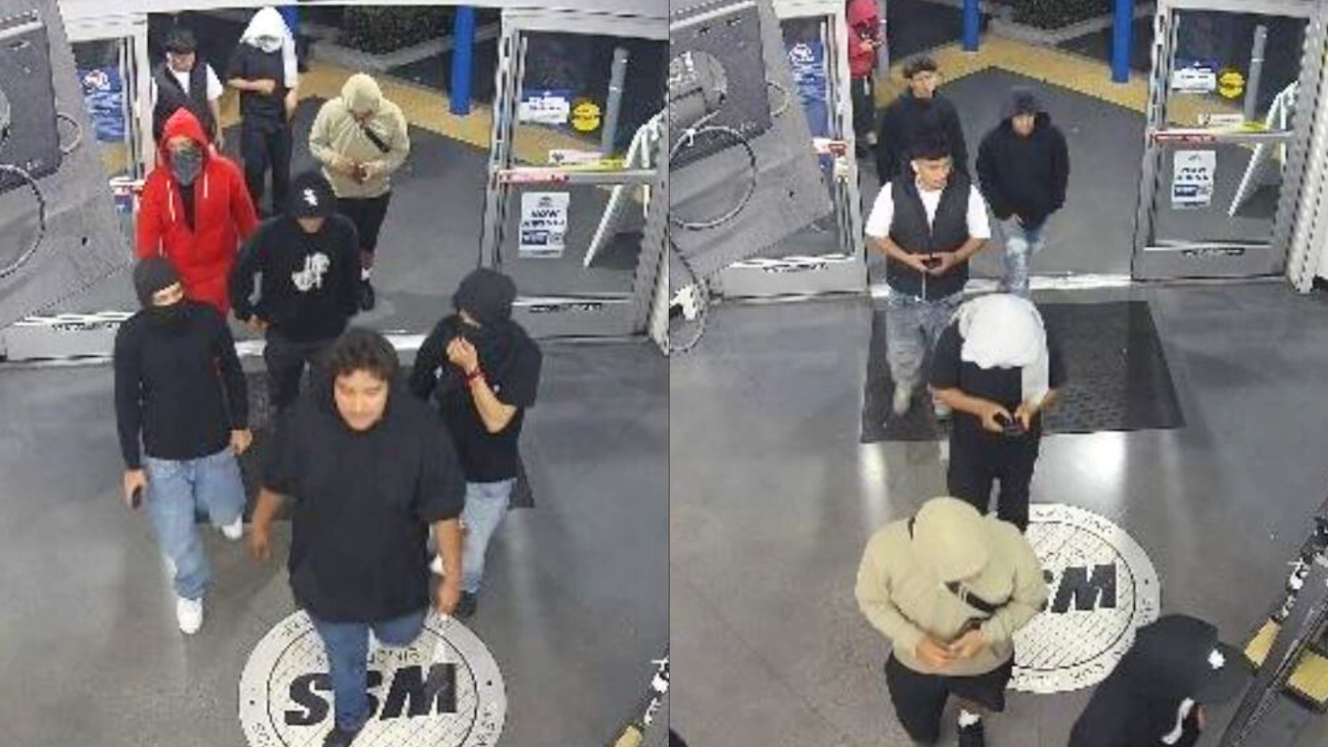 A group of suspects wanted for a series of flash robberies targeting stores in L.A. County. (Los Angeles Police Department)