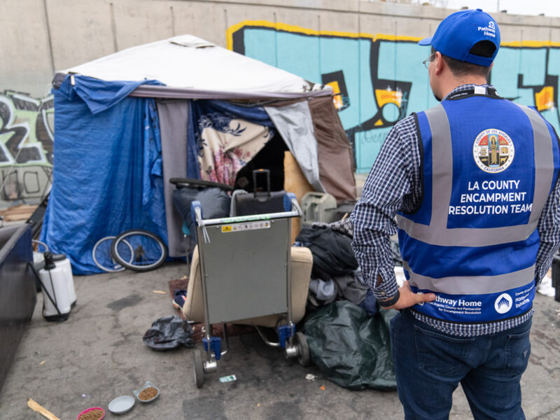 Pathway Home crew members working to remove and rehome unhoused people in Los Angeles County. (Pathway Home)