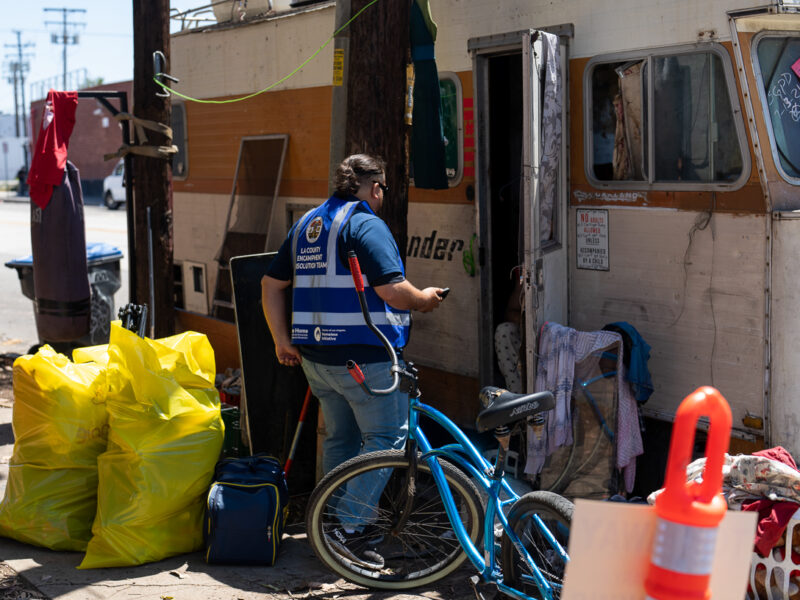 Pathway Home crew members working to remove and rehome unhoused people in Los Angeles County. (Pathway Home)