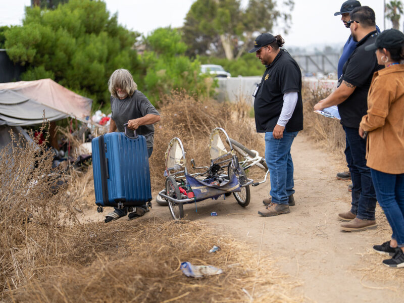 Pathway Home crew members working to remove and rehome unhoused people in Los Angeles County. (Pathway Home)