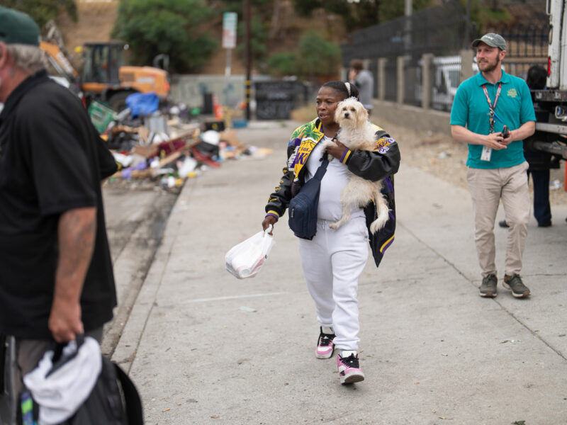 Pathway Home crew members working to remove and rehome unhoused people in Los Angeles County. (Pathway Home)