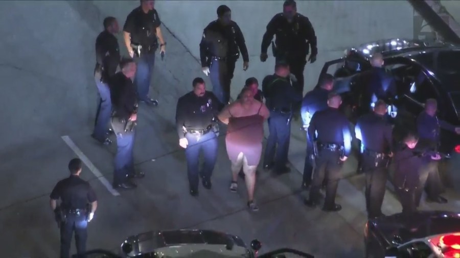 Pursuit suspect surrenders after high-speed chase in L.A.