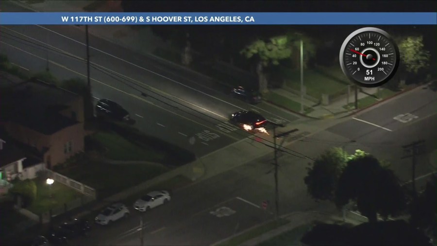 Pursuit suspect surrenders after high-speed chase in L.A.