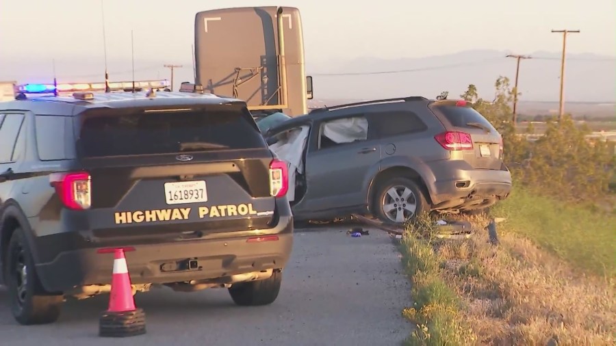 A driver was killed in a crash on Highway 138 in the Antelope Valley on April 29, 2024.