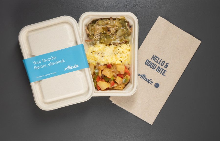 Alaska Airlines has restored its hot food menu for all cabins with food service returning officially on May 22, 2024. (Alaska Airlines