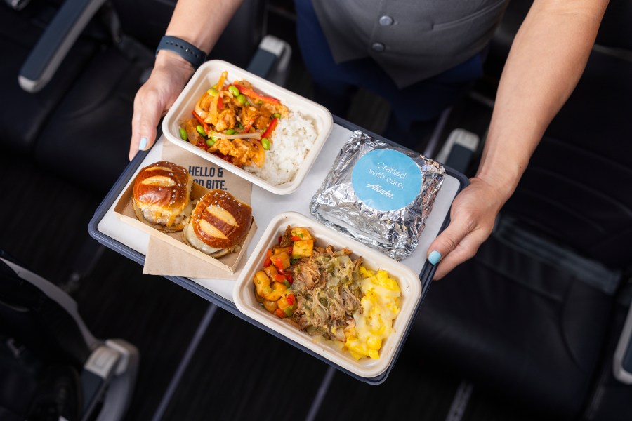 Alaska Airlines has restored its hot food menu for all cabins with food service returning officially on May 22, 2024. (Alaska Airlines