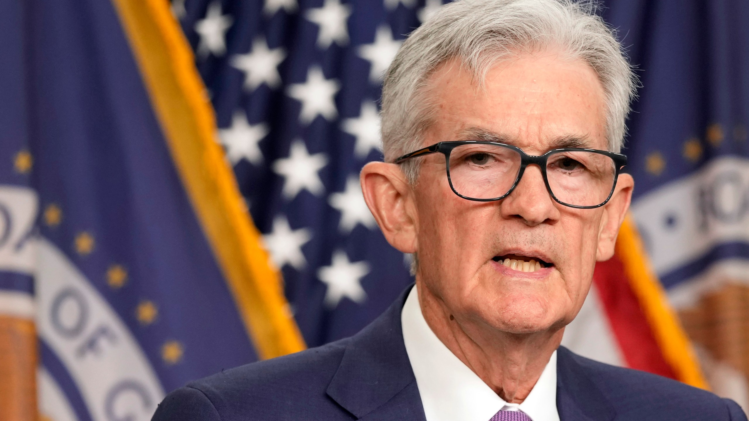 FILE - Federal Reserve Chair Jerome Powell speaks during a news conference at the Federal Reserve in Washington, May 1, 2024. The sharp interest rate hikes of the past two years will likely take longer than previously expected to bring down inflation, several Federal Reserve officials have said in recent comments, suggesting there may be few, if any, rate cuts this year. (AP Photo/Susan Walsh, File)