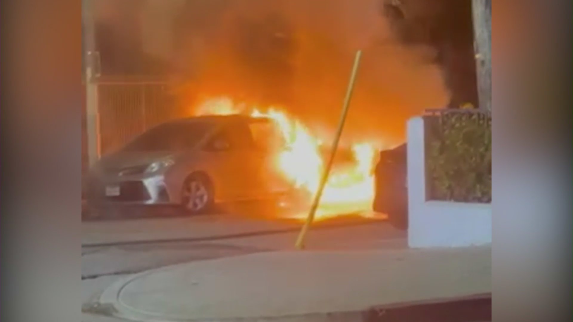 Multiple cars torched in L.A.'s Chinatown neighborhood