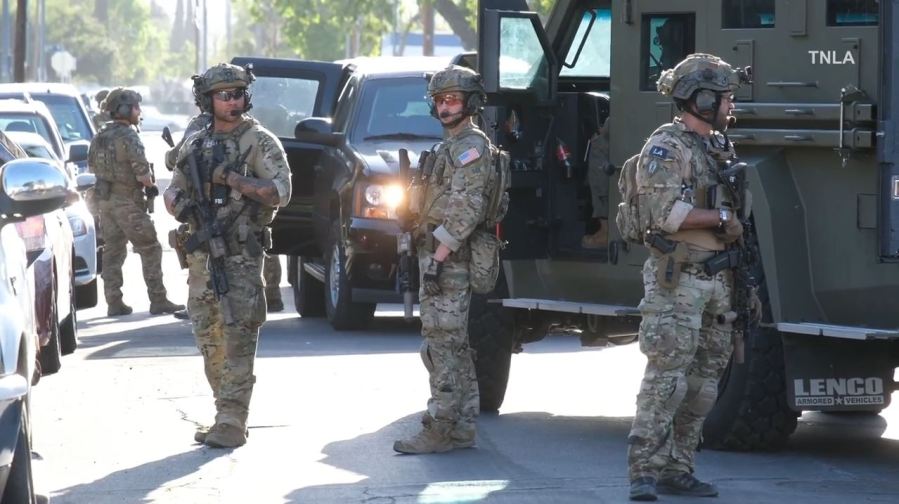 Residents were terrified after FBI agents and SWAT Team members swarmed a Canoga Park neighborhood on May 7, 2024. (TNLA)