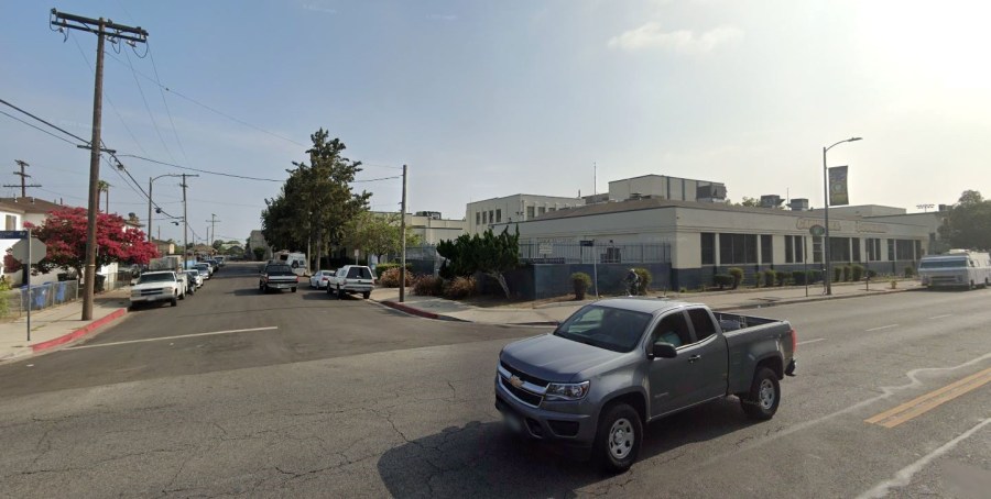 The intersection next to Carver Middle School where Derrick Serrano, 12, was struck and killed on April 18, 2024. (Google Earth)