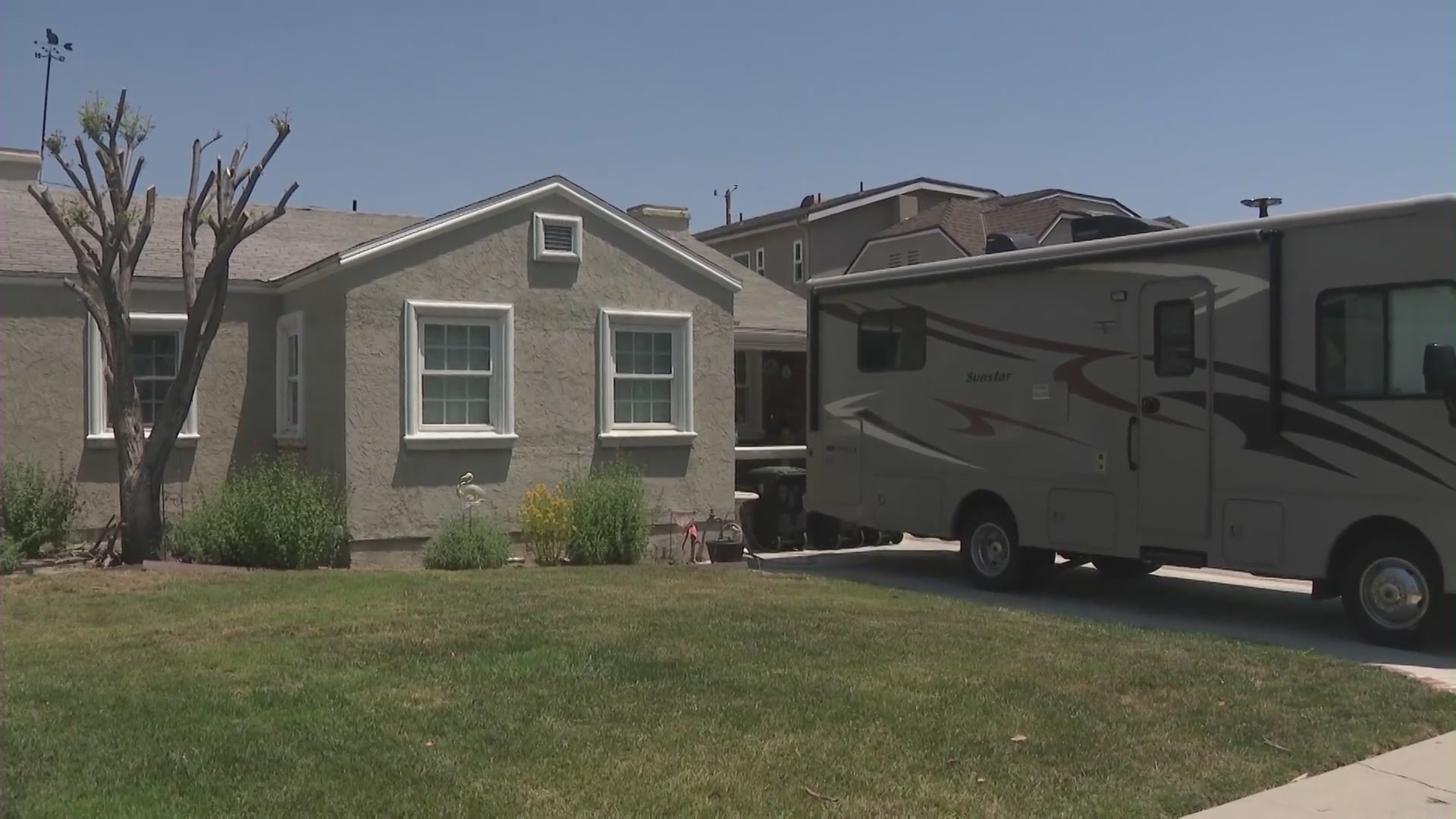 The Lombardo Family home in Burbank, California. (KTLA)