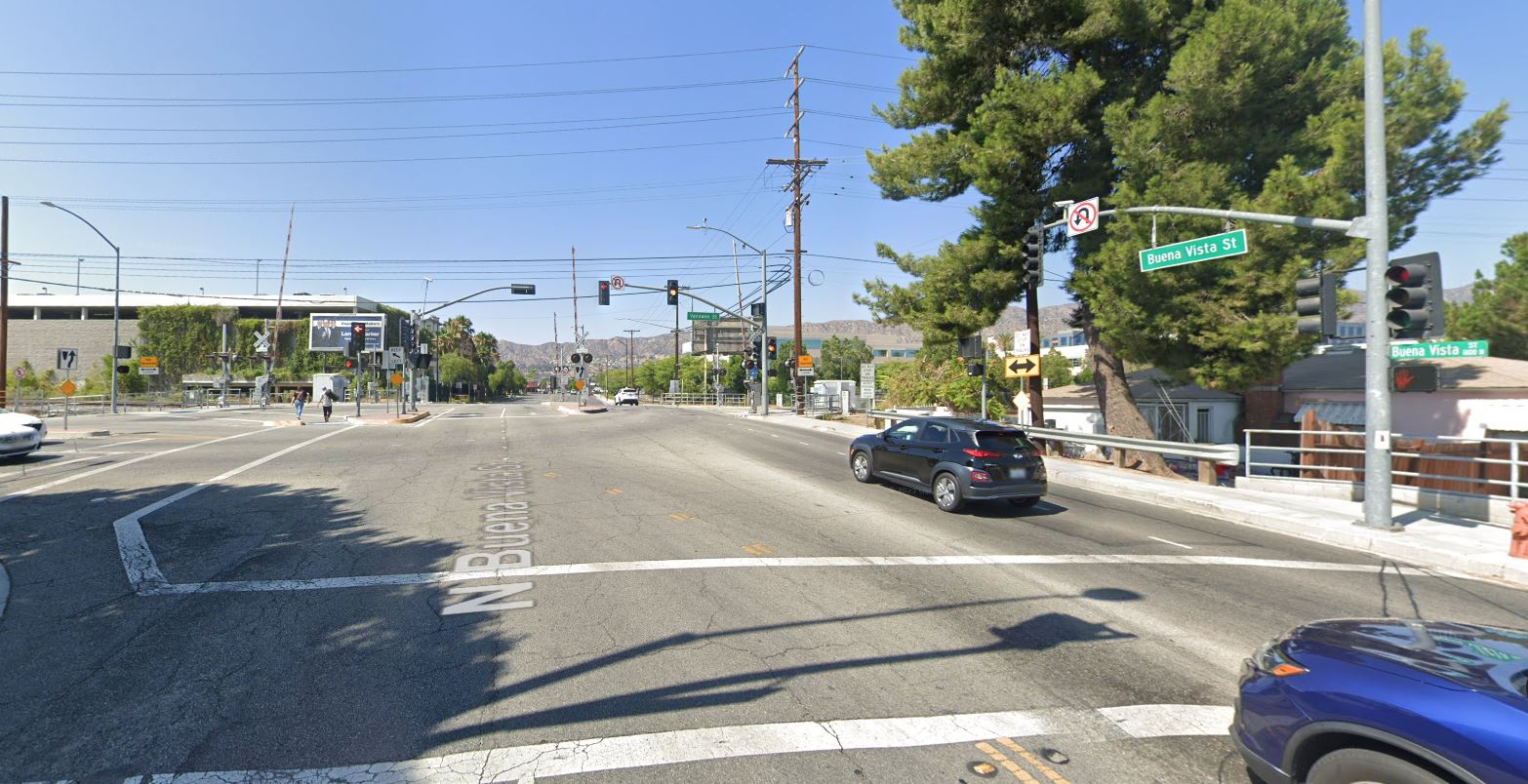 The dangerous intersection of Vanowen and Buena Vista Streets in Burbank that neighbors want solutions for.