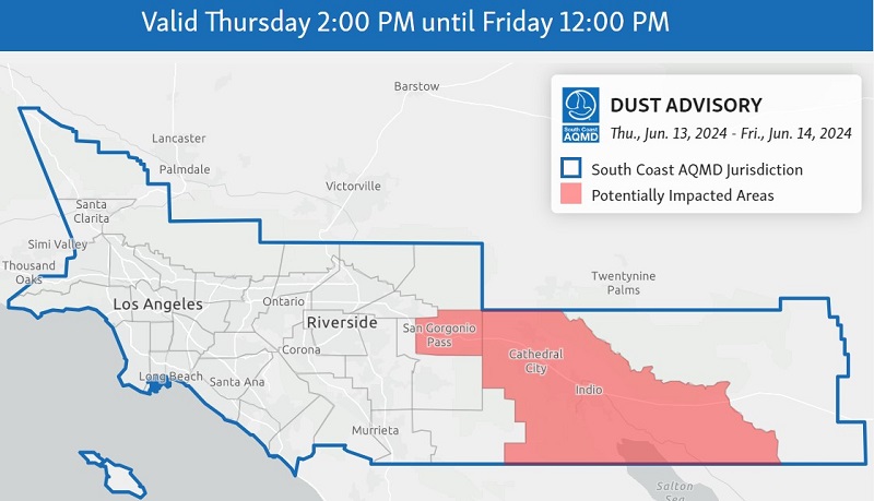 Windblown dust advisory