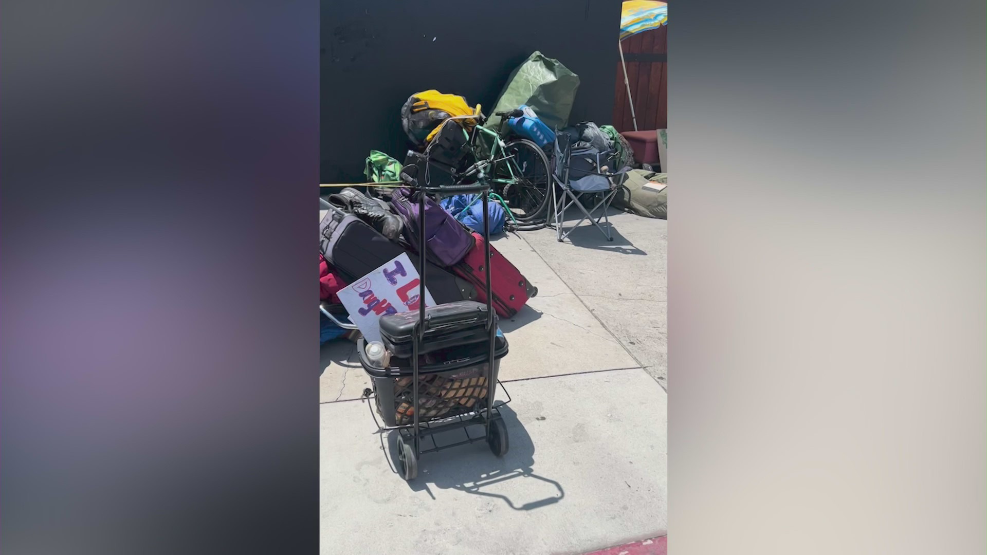 Luggage lost on flight American Airlines flight found in Hollywood homeless encampment