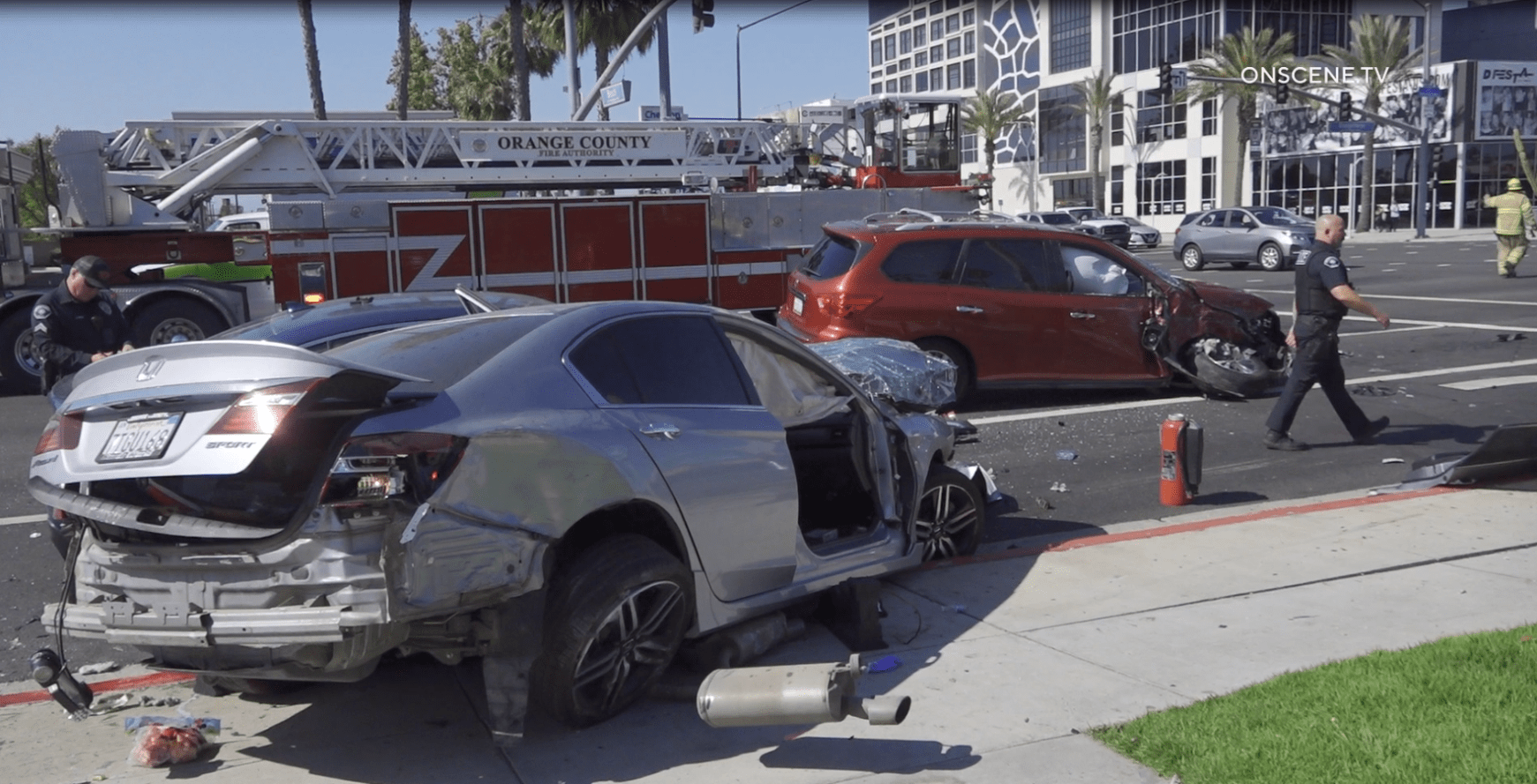 Wrong-way Tesla driver flips into oncoming O.C. traffic