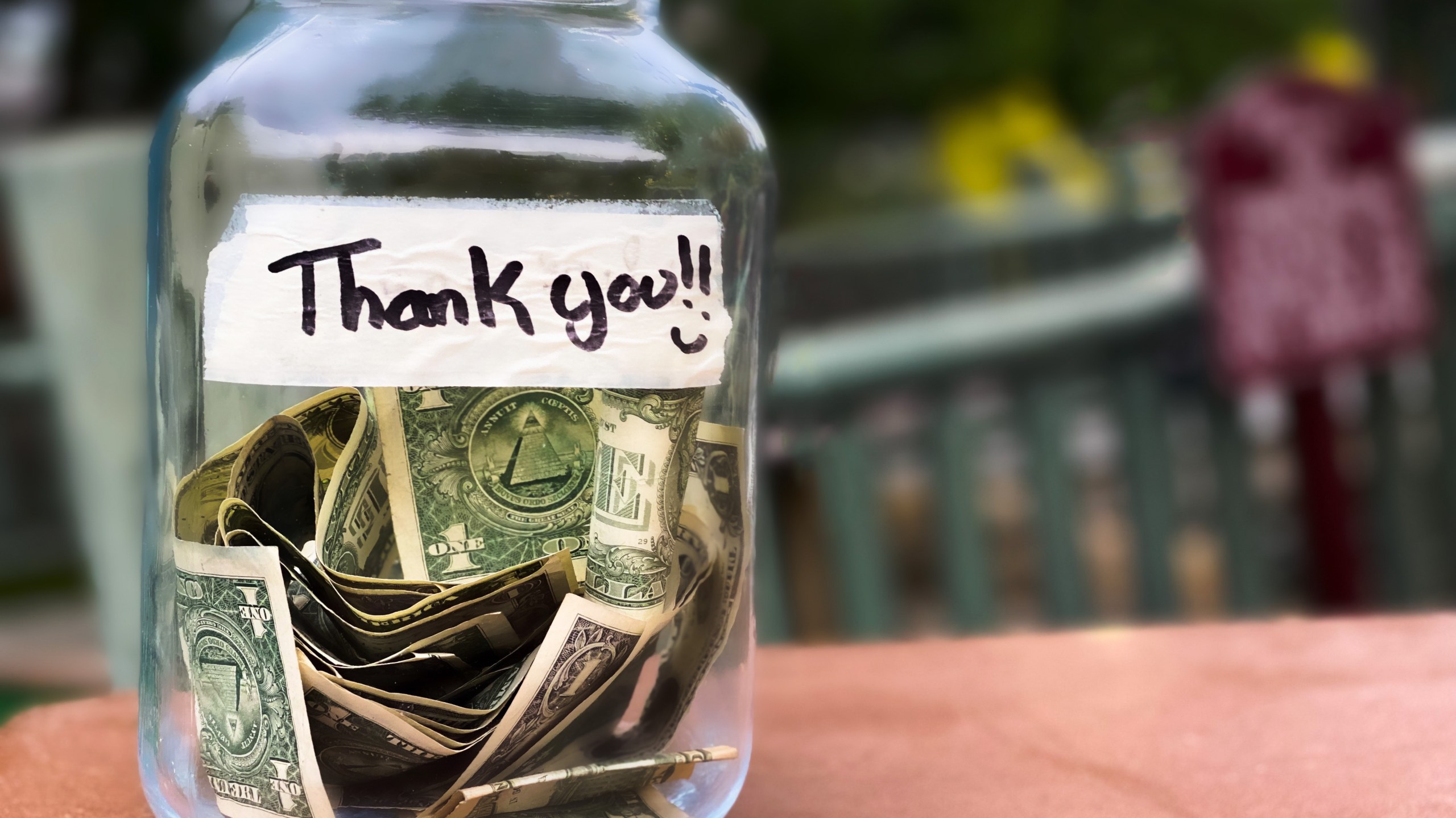 FILE - Tip jar seen in this undated photo. (Getty Images)