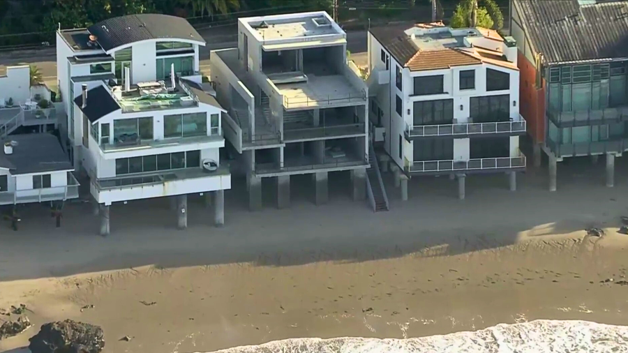 Sky over Kanye West's Malibu mansion