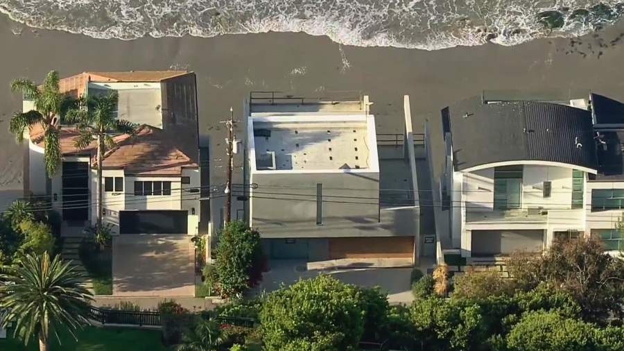 Sky over Kanye West's Malibu mansion