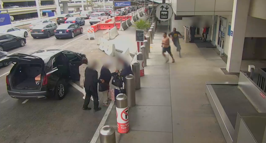 Elderly woman left unconscious amid LAX road-rage fight