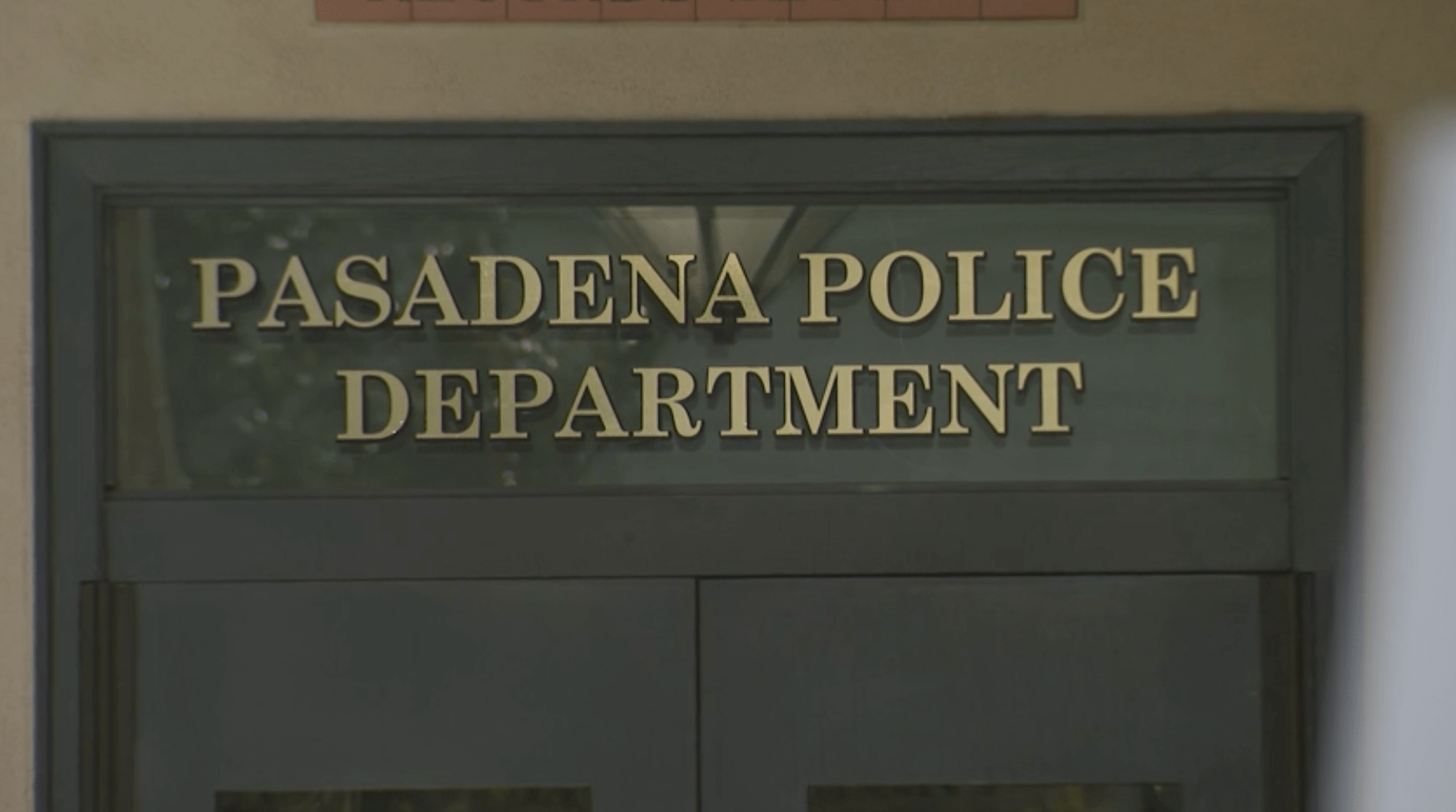 Entrance to the Pasadena Police Department