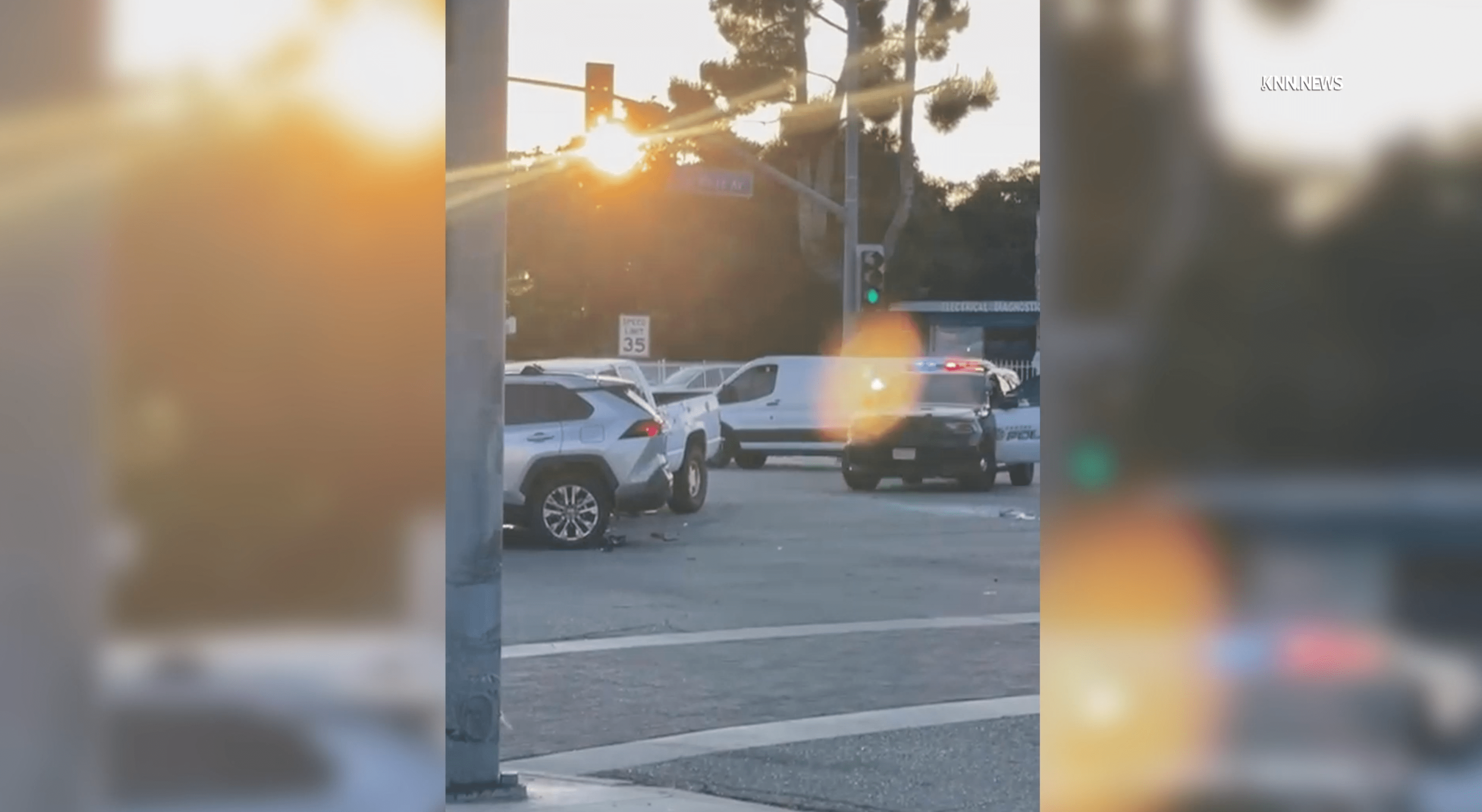 2 car crash in SoCal ends in barrage of police gunfire