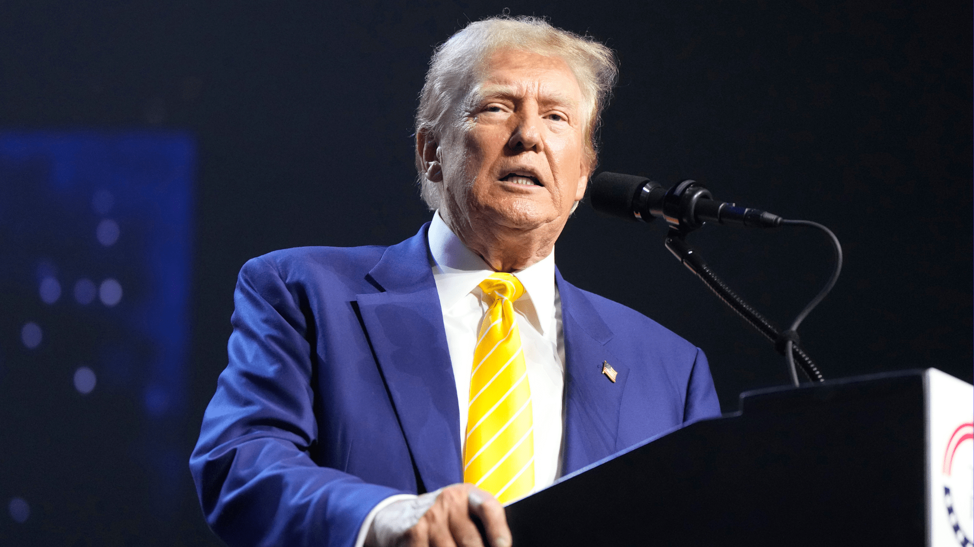 Republican presidential candidate, former President Donald Trump speaks at a campaign rally, Thursday, June 6, 2024, in Phoenix. (AP Photo/Rick Scuteri)