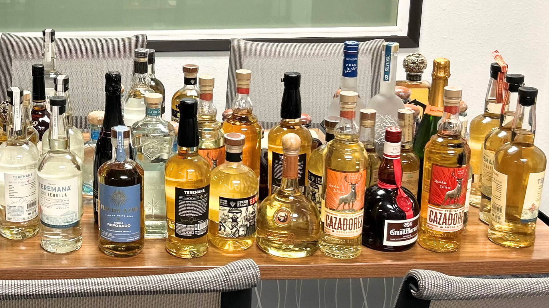 Thousands of dollars worth of stolen high-end alcohol was discovered during a Thousand Oaks retail theft bust on June 12, 2024. (Ventura County Sheriff’s Office)