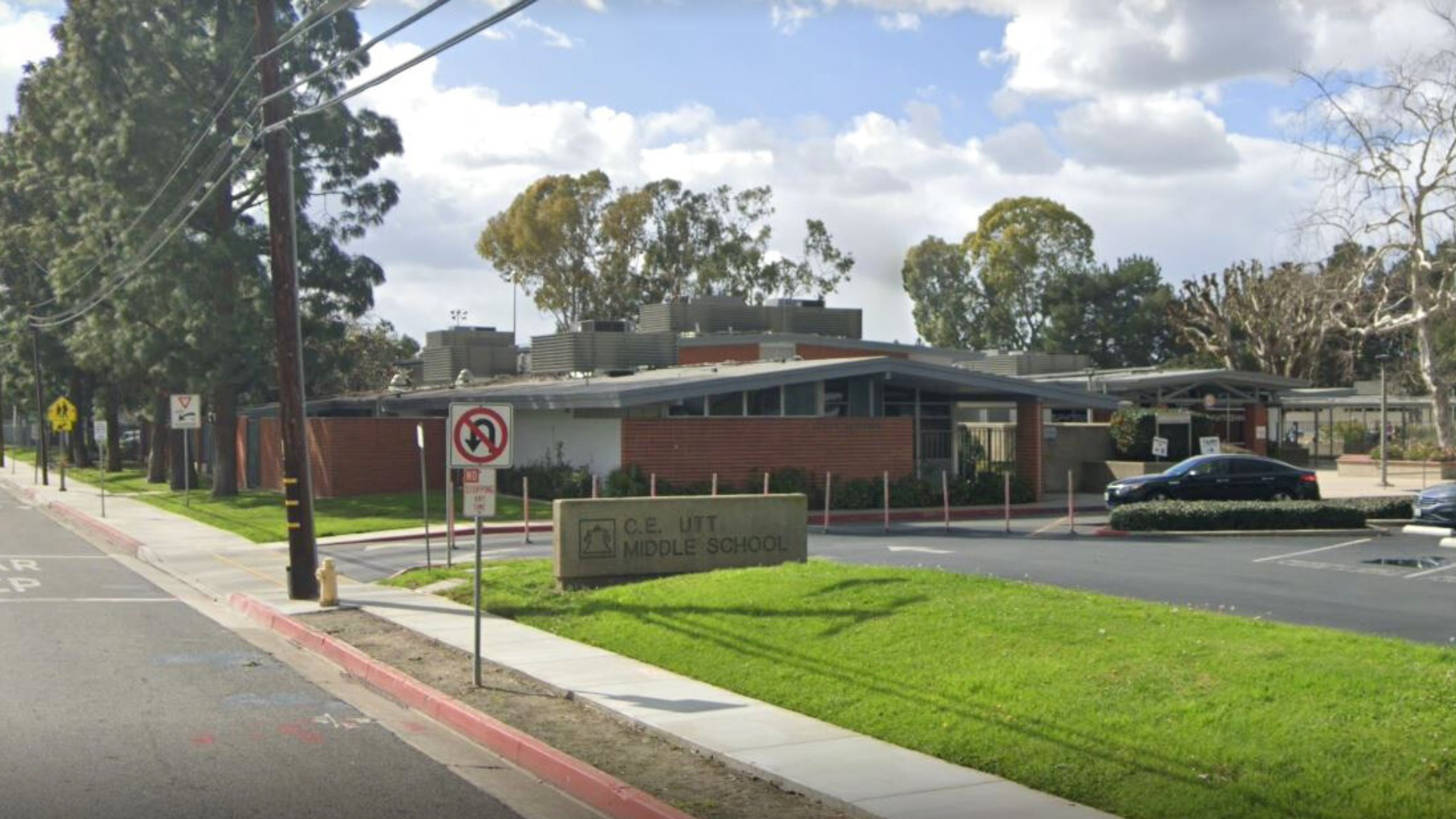 Utt Middle School in Tustin, California. (Google Earth)