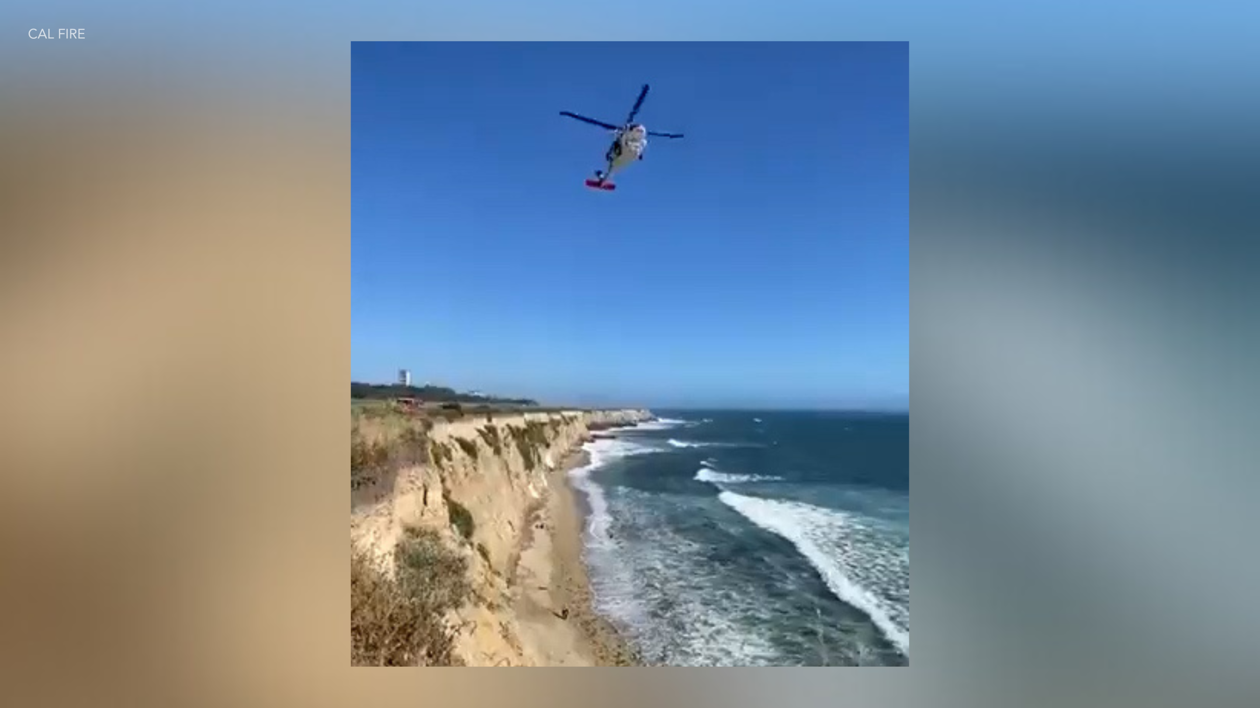 Kite surfer rescued