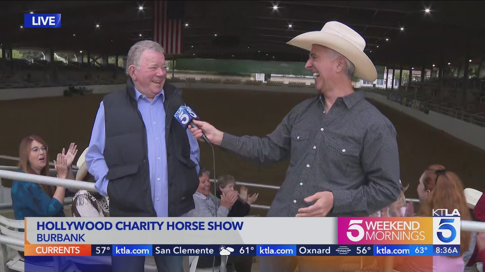 William Shatner and Scott Mantz at the 2024 Hollywood Charity Horseshow