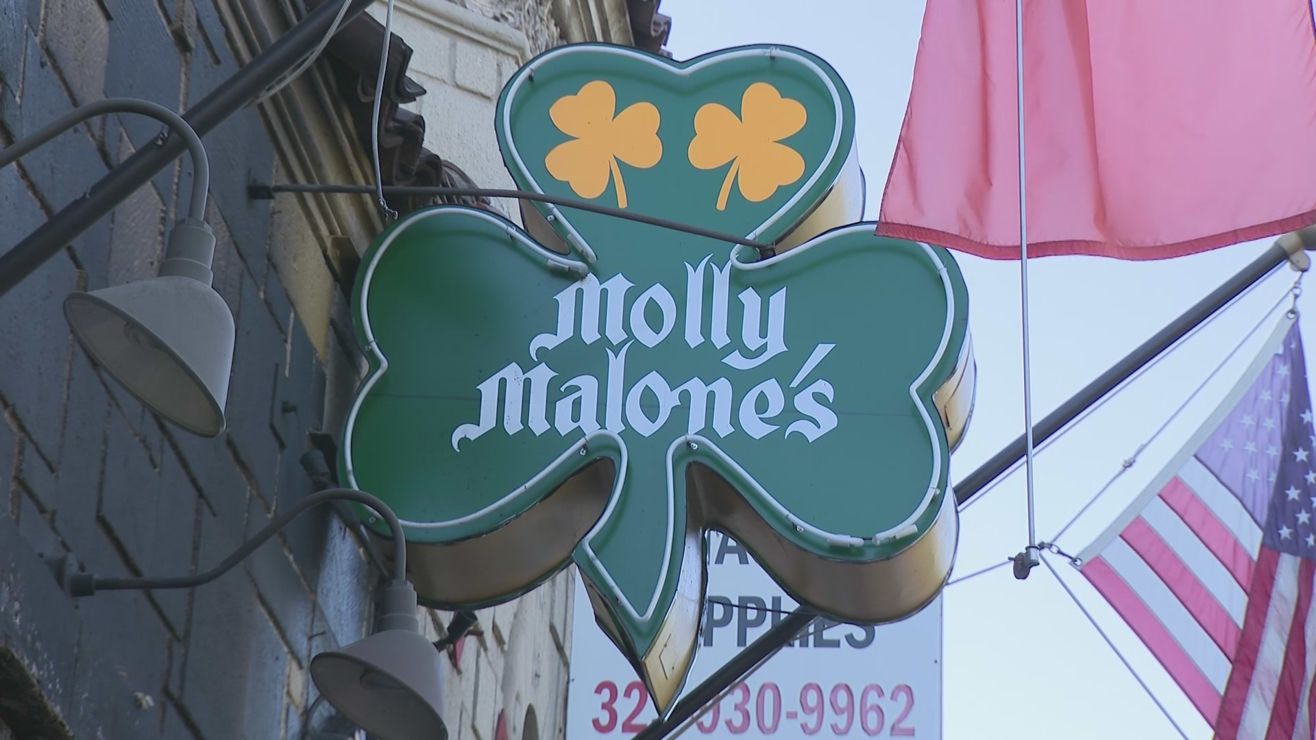 Molly Malone's Irish Pub is located in the Beverly Grove neighborhood of Central Los Angeles. (KTLA)