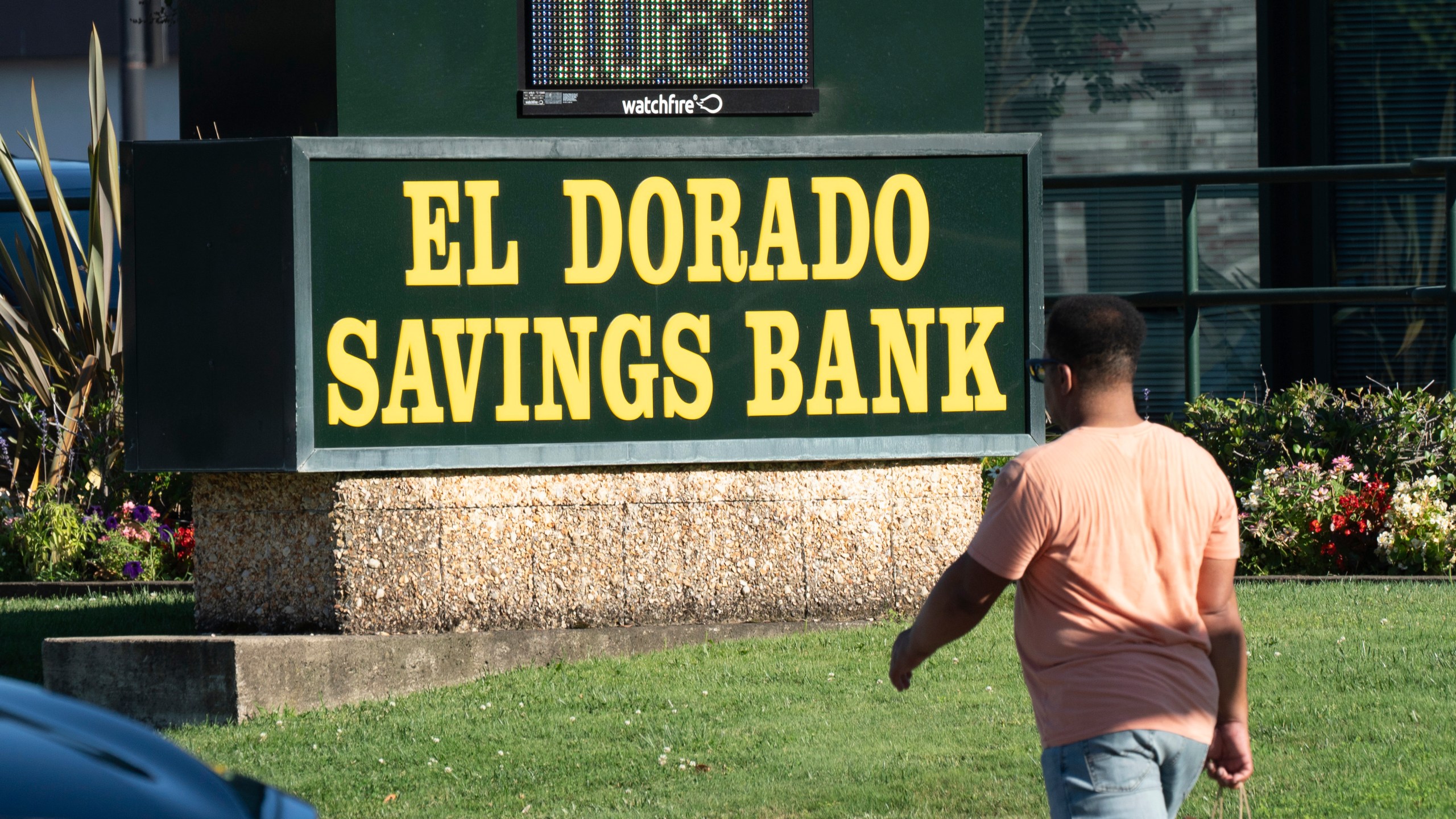 A temperature of 108 degrees is displayed on a bank sign in Sacramento, Calif., Wednesday, July 3, 2024. A heat wave with triple digit temperatures is expected in California's Central Valley for the next several days. (AP Photo/Rich Pedroncelli)