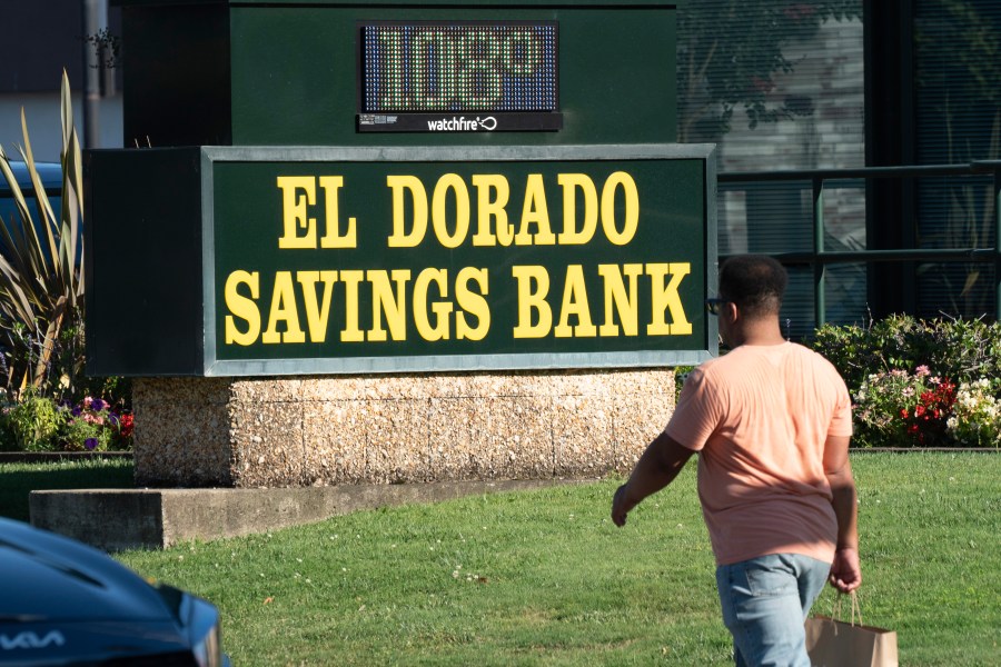 A temperature of 108 degrees is displayed on a bank sign in Sacramento, Calif., Wednesday, July 3, 2024. A heat wave with triple digit temperatures is expected in California's Central Valley for the next several days. (AP Photo/Rich Pedroncelli)