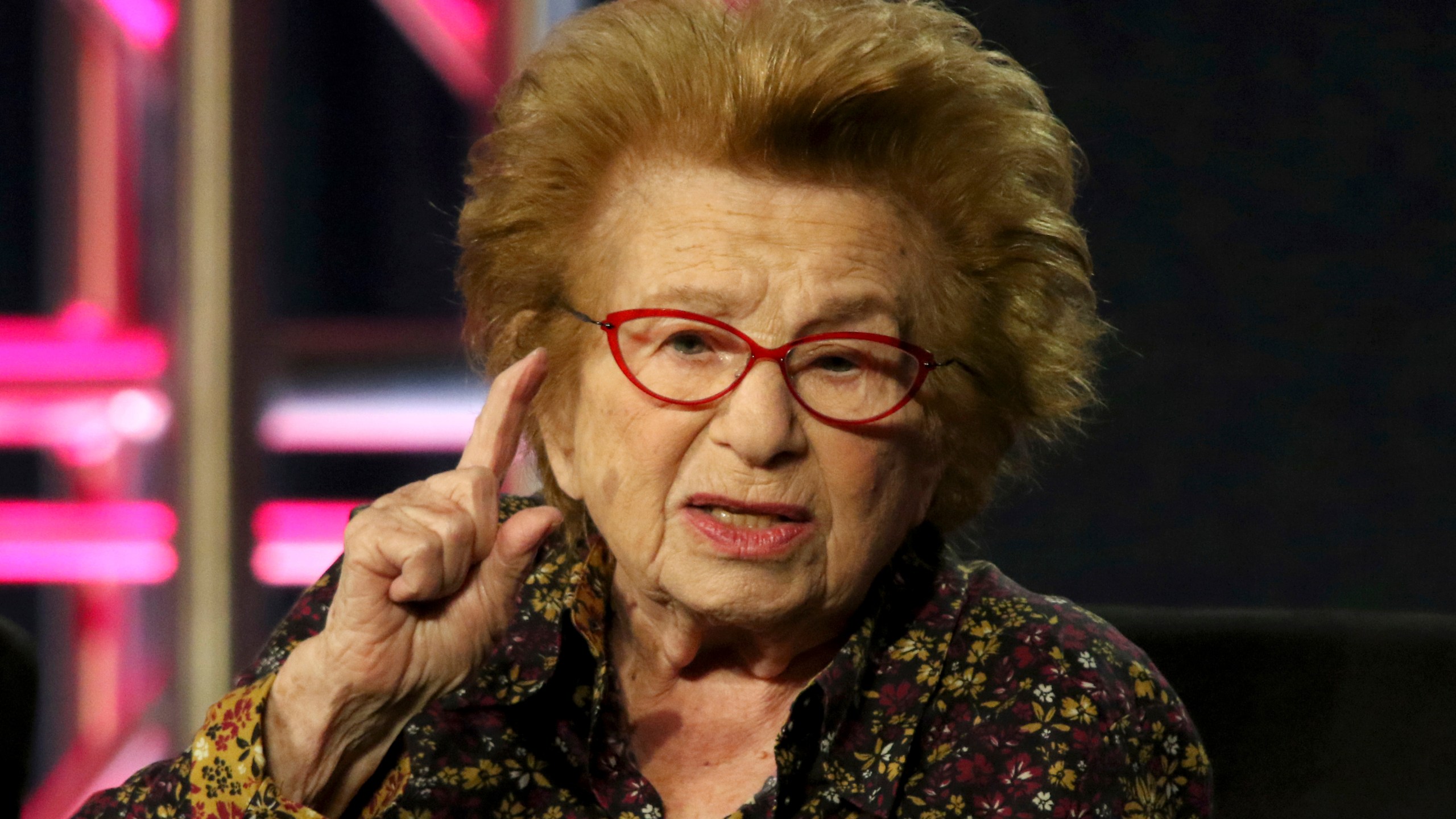 FILE - Dr. Ruth Westheimer participates in the "Ask Dr. Ruth" panel during the Hulu presentation at the Television Critics Association Winter Press Tour at The Langham Huntington, Monday, Feb. 11, 2019, in Pasadena, Calif. Dr. Ruth Westheimer, the diminutive sex therapist who became a pop icon, media star and best-selling author through her frank talk about once-taboo bedroom topics, has died. She was 96. Westheimer died on Friday, July 12, 2024, at her home in New York City, surrounded by her family, according to publicist and friend Pierre Lehu. (Photo by Willy Sanjuan/Invision/AP, File)